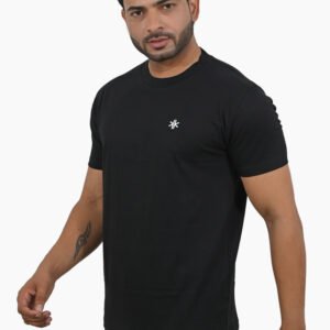 Black Cotton T-Shirt