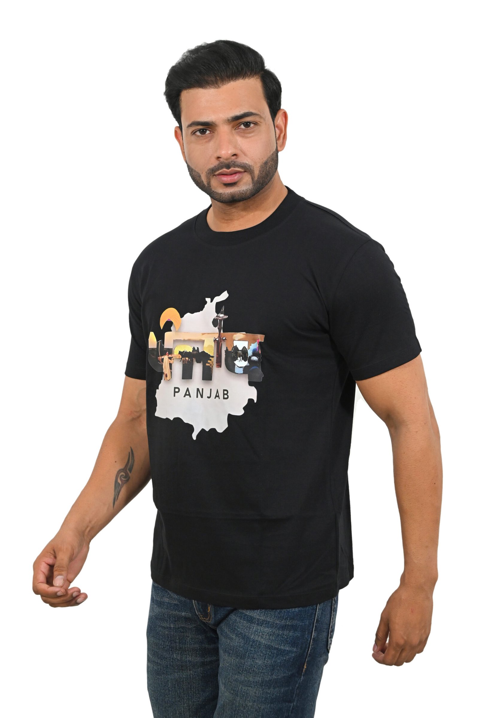 Panjab Black T Shirt - Image 2