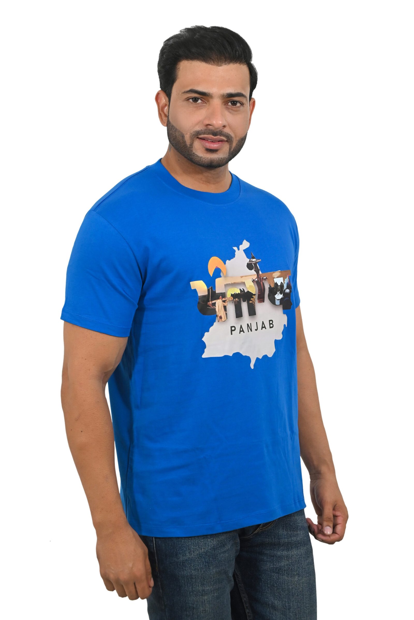 Panjab Royal Blue T Shirt - Image 2