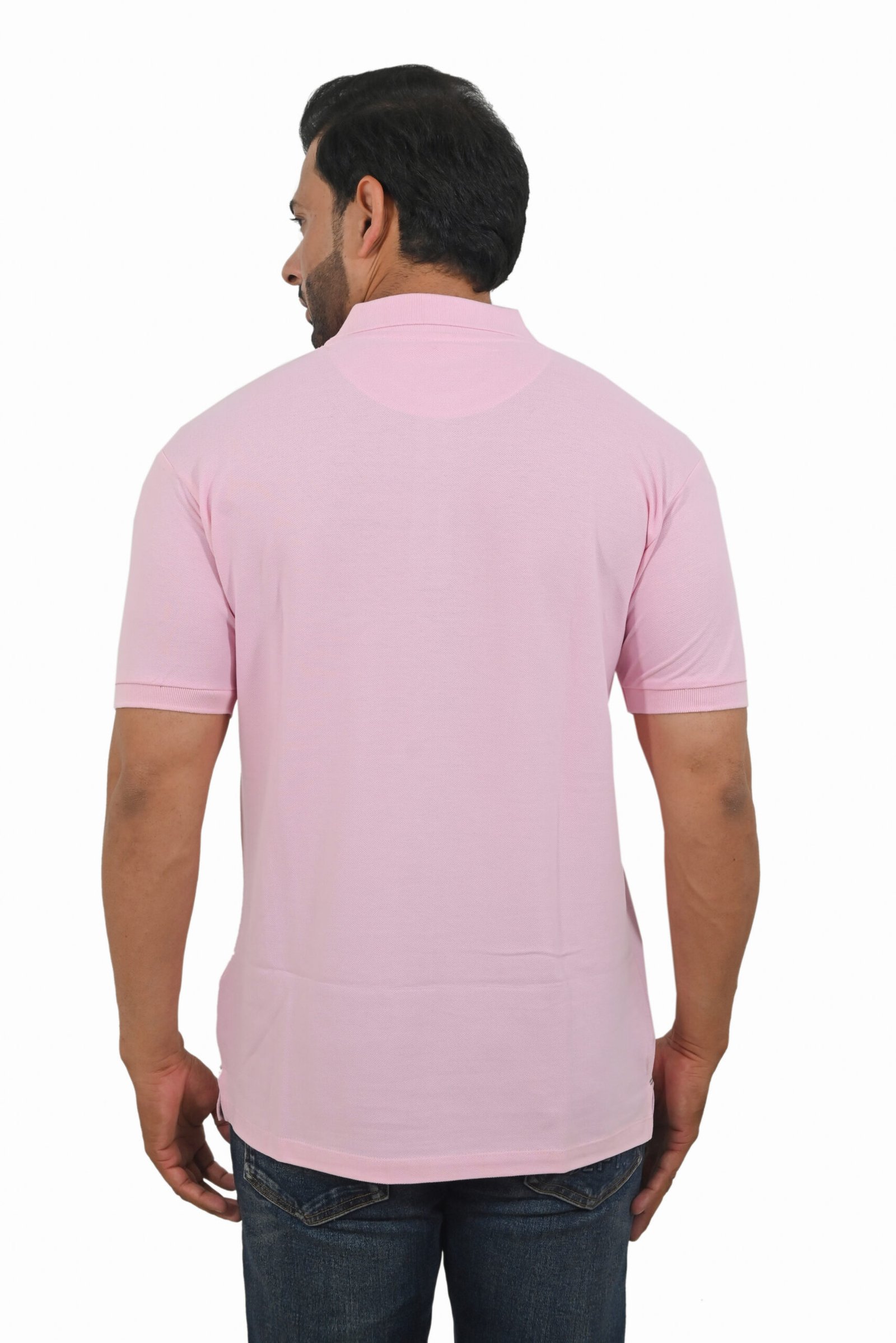 Men's Pink Polo T-Shirt - Image 3