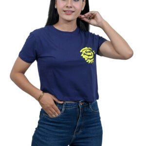 Crop Top Navy Blue Colour